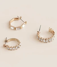 3 Pack Glitz Earring Set