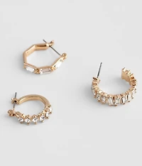 3 Pack Glitz Earring Set
