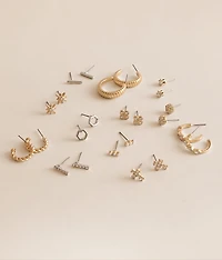 12 Pack Glam Earring Set