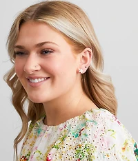3 Pack Flower Earring Set