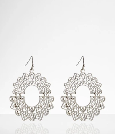 Cut-Out Drop Earring