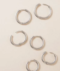 3 Pack Hoop Earring Set