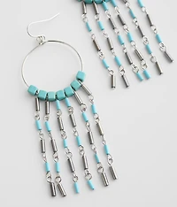 Turquoise Bead Drop Earring