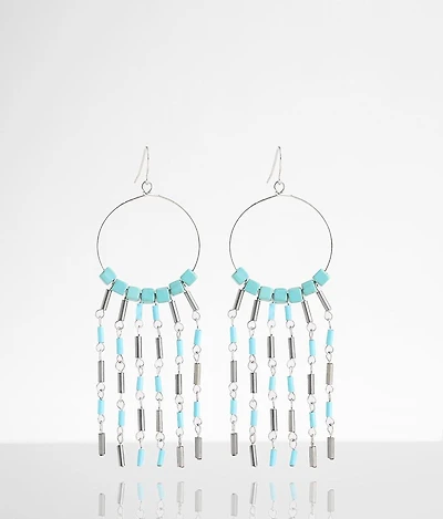 Turquoise Bead Drop Earring