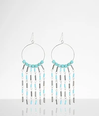 Turquoise Bead Drop Earring