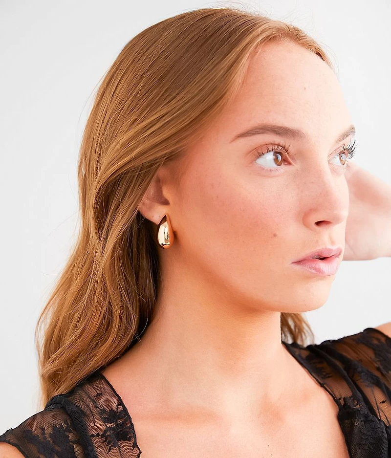 Oversized Teardrop Earring