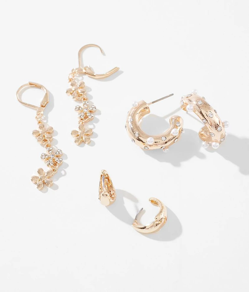 3 Pack Glam Earring Set