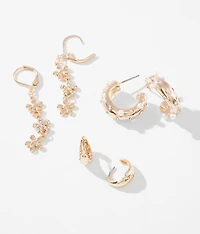 3 Pack Glam Earring Set