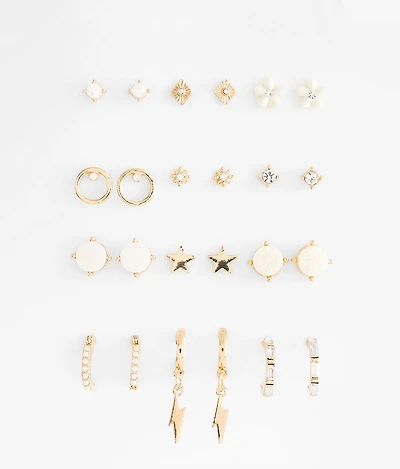 12 Pack Glitz Earring Set