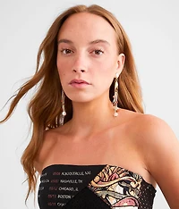 Stone Fringe Earring