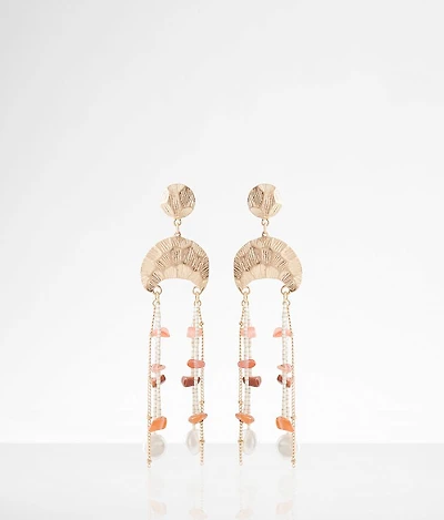 Stone Fringe Earring