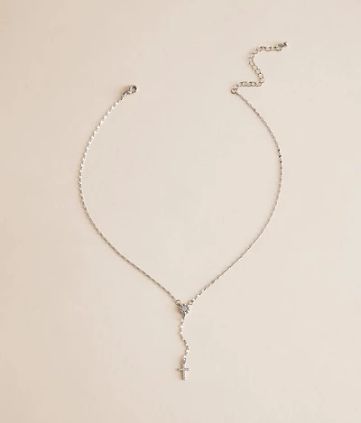 Glitz Cross Necklace