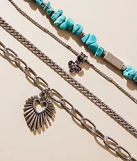 2 Pack Layered Western Necklace Set