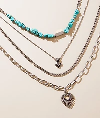 2 Pack Layered Western Necklace Set