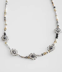 Beaded Flower Necklace