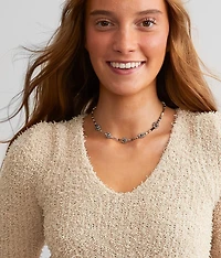 Beaded Flower Necklace