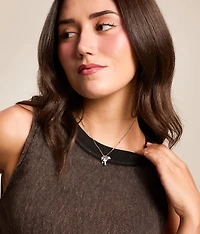 Cross Cluster Charm Necklace