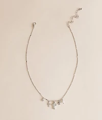 Cross Cluster Charm Necklace