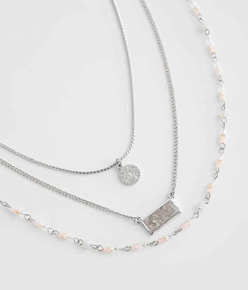 3 Pack Stone Necklace Set