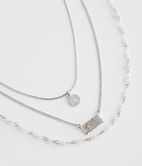 3 Pack Stone Necklace Set