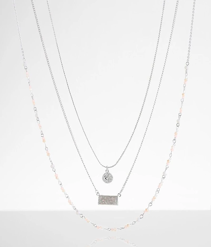 3 Pack Stone Necklace Set