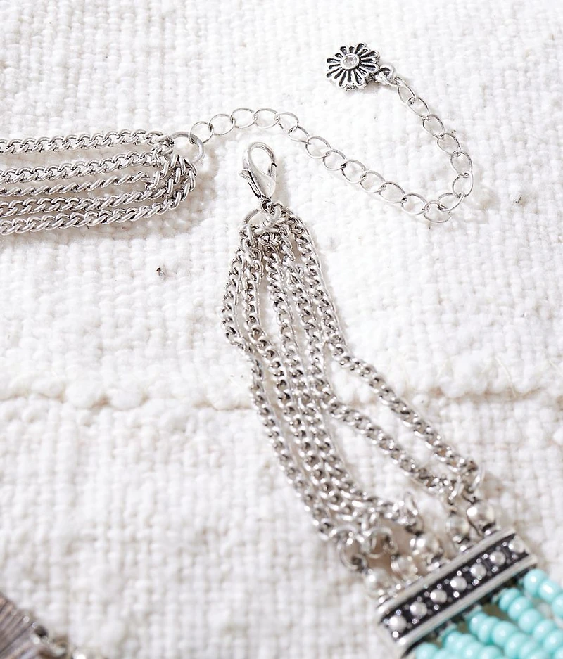Western Seed Bead Statement Necklace