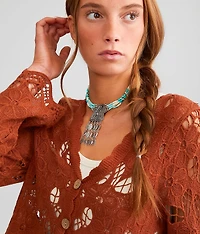 Western Seed Bead Statement Necklace