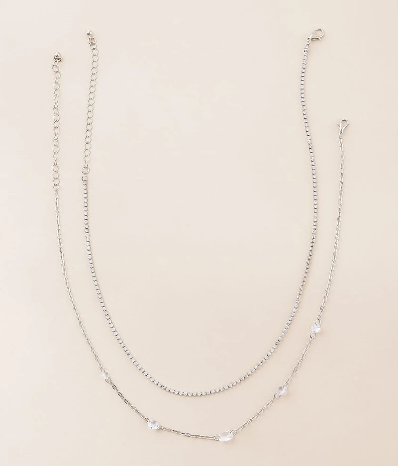 2 Pack Glitz Necklace Set
