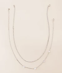 2 Pack Glitz Necklace Set