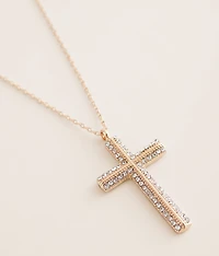 Glitz Cross Necklace