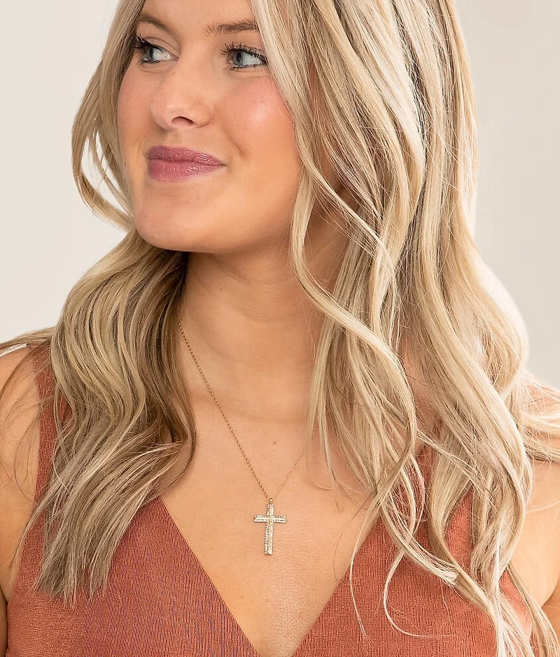 Glitz Cross Necklace