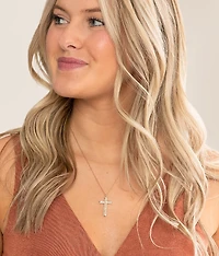 Glitz Cross Necklace