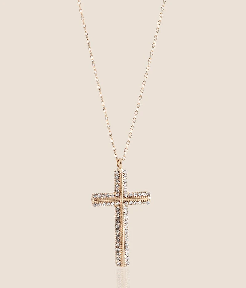 Glitz Cross Necklace