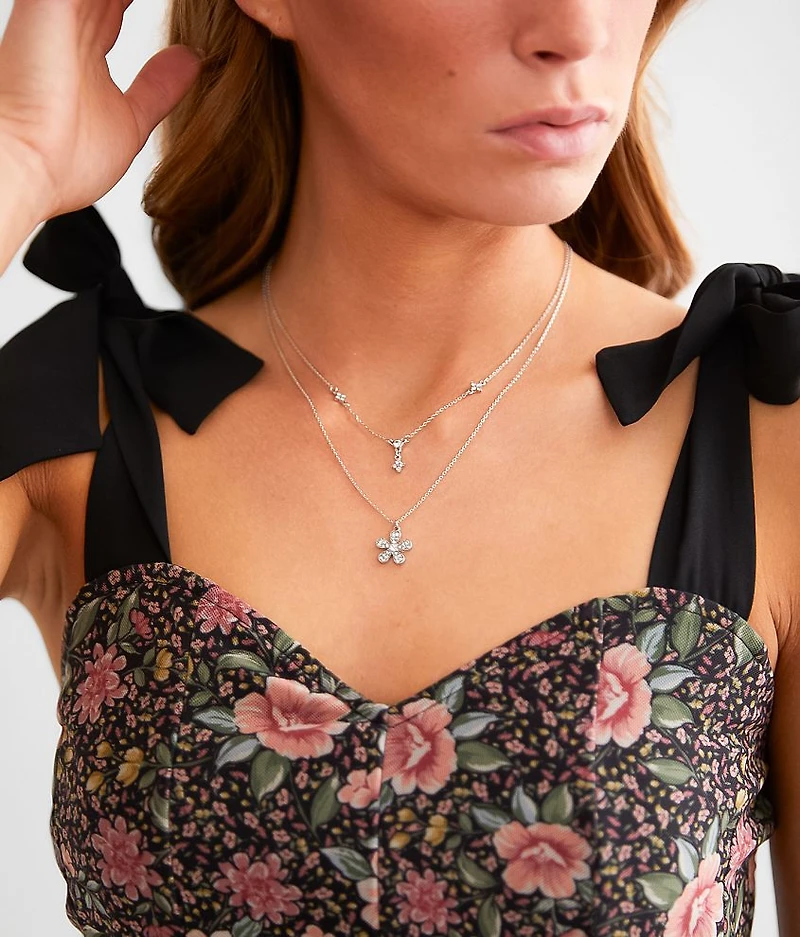 2 Pack Glitz Necklace Set
