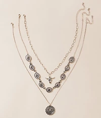 3 Pack Western Glitz Necklace Set