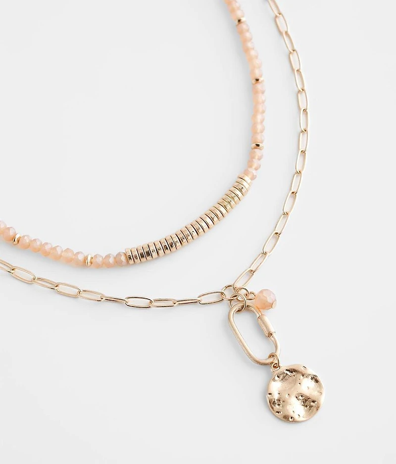 2 Pack Beaded Necklace Set