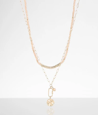 2 Pack Beaded Necklace Set