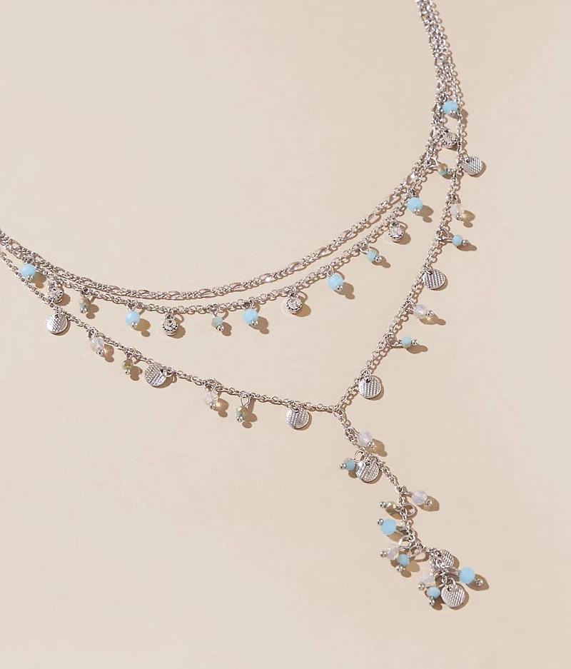 Bead & Charm Tiered Necklace