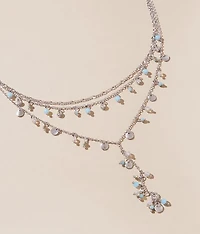 Bead & Charm Tiered Necklace