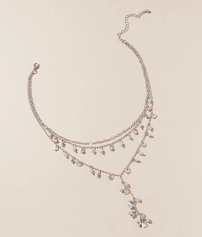 Bead & Charm Tiered Necklace