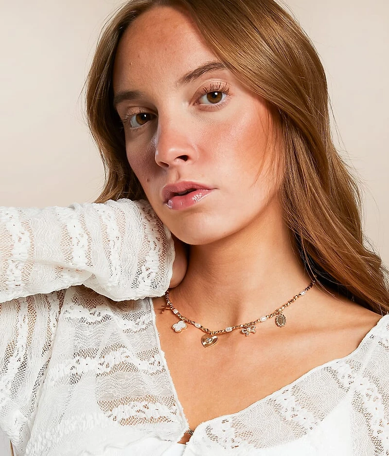 Beaded Charm Necklace