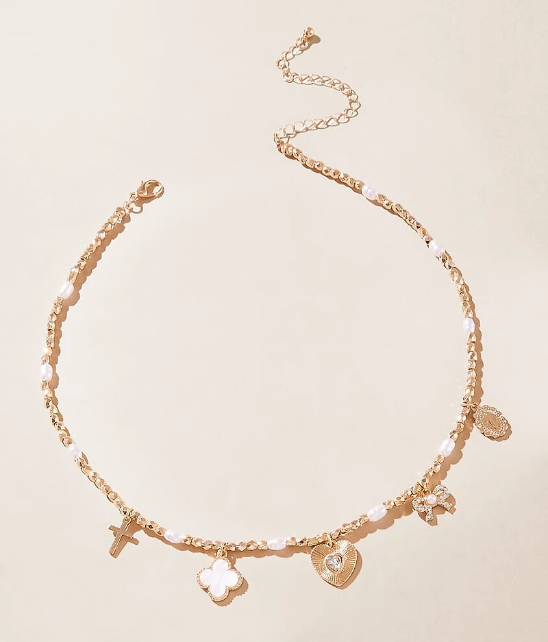 Beaded Charm Necklace
