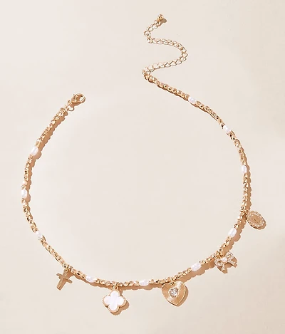 Beaded Charm Necklace