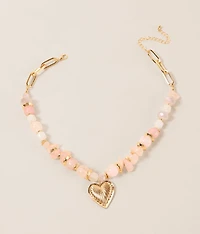 Beaded Charm Necklace