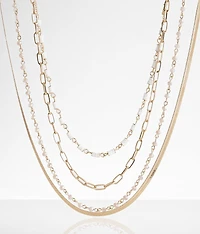 4 Pack Mixed Necklace Set