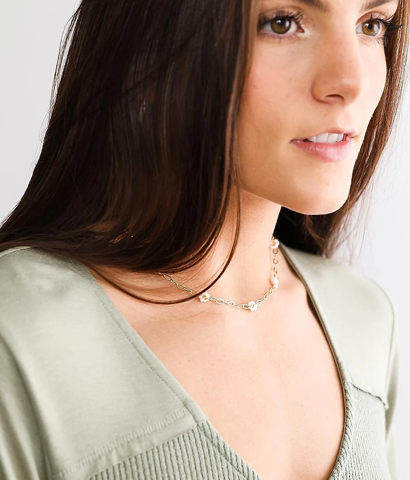 Flower Bead Necklace