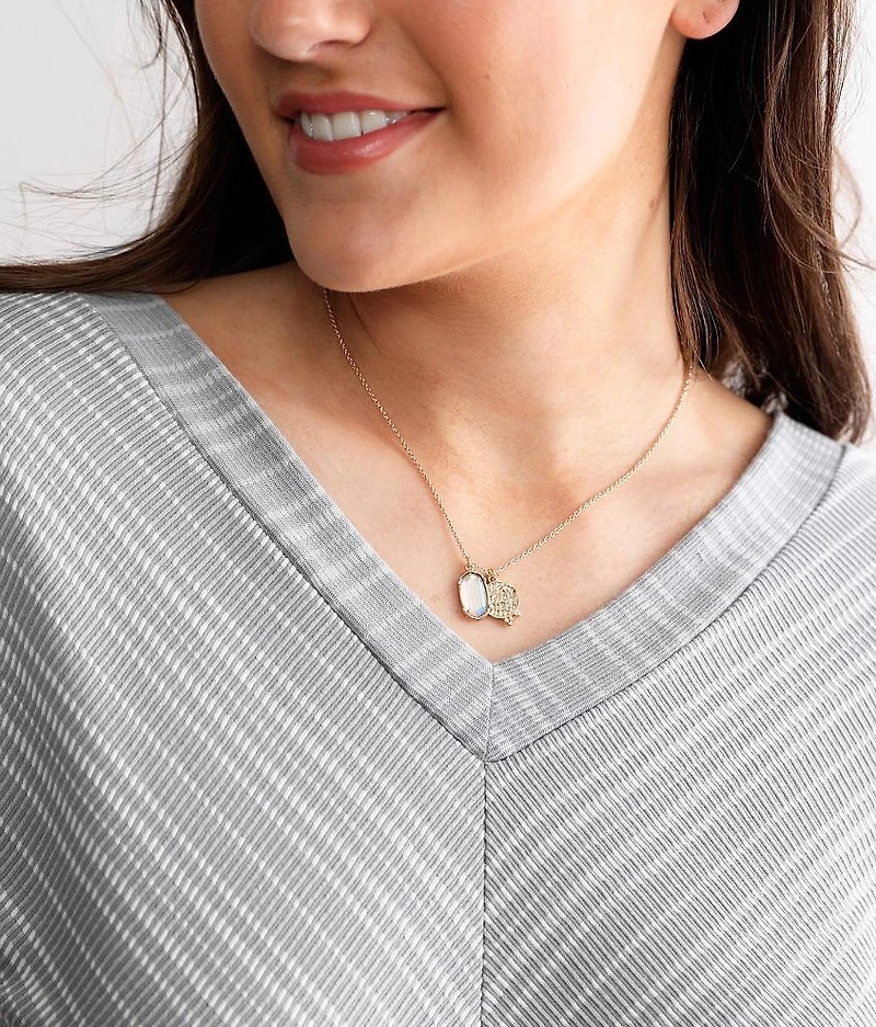 Double Pendant Necklace