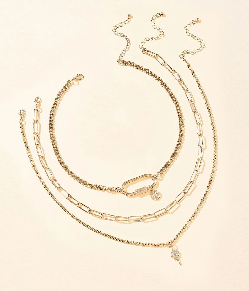 3 Pack Chunky Necklace Set