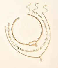 3 Pack Chunky Necklace Set