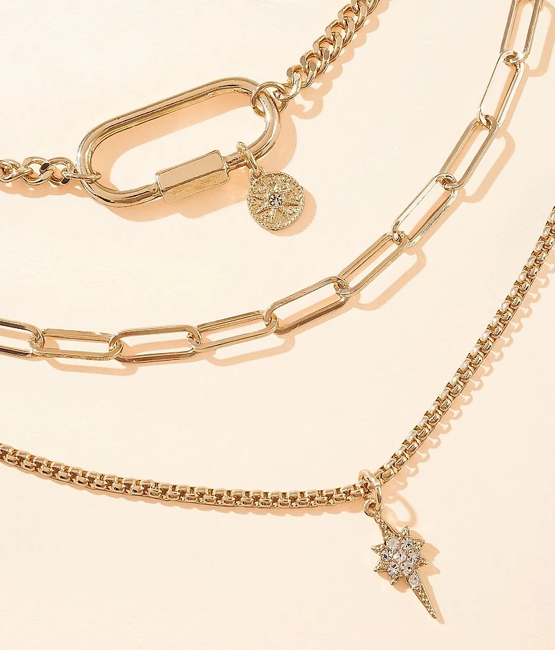 3 Pack Chunky Necklace Set